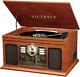 Victrola Nostalgic 6-in-1 Bluetooth Record Player & Multimedia Center With Built