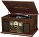 Victrola Nostalgic 6-in-1 Bluetooth Record Player & Multimedia Center With Bu