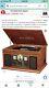 Victrola Nostalgic 6-in-1 Bluetooth Record Player & Multimedia Center With. Nib