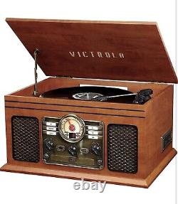 Victrola Nostalgic 6-in-1 Bluetooth Record Player & Multimedia Entertainment