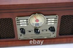 Victrola Nostalgic 6 in 1 Bluetooth Record Player Multimedia w Built in Speakers