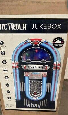 Victrola Nostalgic Wood 51in Full-size Bluetooth Jukebox with Record Player
