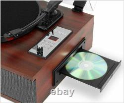 Victrola Park Avenue Stereo 5-in-1 Wood Turntable Record Player Espresso