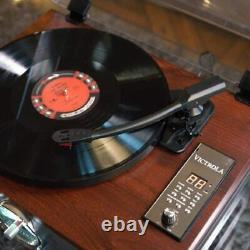 Victrola Park Avenue Stereo 5-in-1 Wood Turntable Record Player Espresso