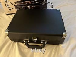 Victrola Parker Bluetooth Suitcase Record Player with 3-speed Turntable Black