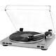 Victrola Pro Semi-automatic 2-speed Turntable Dust Cover Record Player Silver
