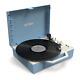 Victrola Re-spin Sustainable Bluetooth Suitcase Record Player Light Blue