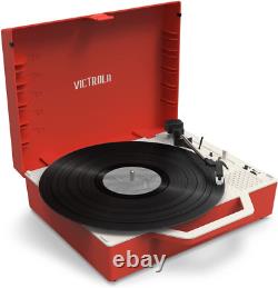 Victrola Re-Spin Sustainable Suitcase Vinyl Record Player, 3-Speed 33 1/3, 45 &