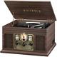 Victrola Record Player 6-in-1 Nostalgic Bluetooth 3-speed Turntable Built In Cd