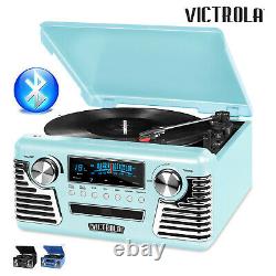 Victrola Retro Record Player Stereo Bluetooth USB Encoding CD FM AM V50-200-TEL