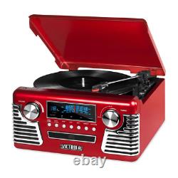 Victrola Retro Record Player with Bluetooth, CD Players and 3-Speed Turntable