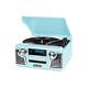 Victrola Retro Record Player With Bluetooth And 3-speed Turntable, Turquoise