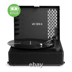 Victrola Revolution GO 3-Speed Bluetooth Portable Record Player with Built-in