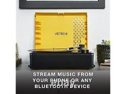 Victrola Revolution GO 3-Speed Bluetooth Record Player Citrine No Size