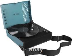Victrola Revolution GO Portable Rechargeable Record Player Blue