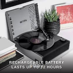 Victrola Revolution GO Portable Record Player Black