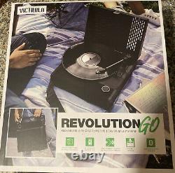 Victrola Revolution GO Portable Record Player with Bluetooth (Black)