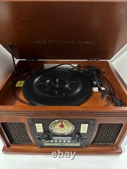 Victrola Technology ITVS-750 Radio CD Cassette Record Player Recordable
