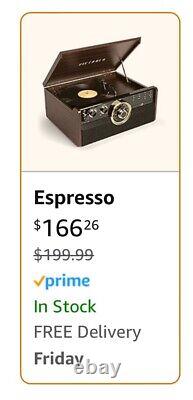 Victrola The Empire Record Player Espresso