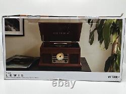 Victrola The Lewis Record Player with Bluetooth and Speakers NEW! VTA-260B-MAH