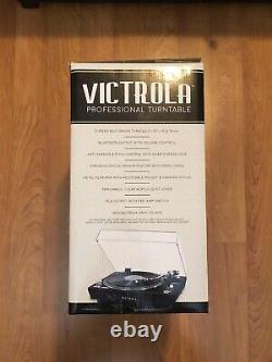 Victrola VPRO-2000-BLK Pro Series USB BT Record Player with Dust Cover Black