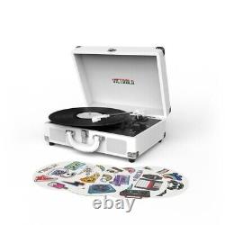 Victrola VSC-550BT CNV Bluetooth Suitcase Record Player White