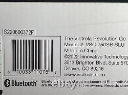 Victrola VSC-750SB BLU Revolution GO Portable Rechargeable Record Player Blue
