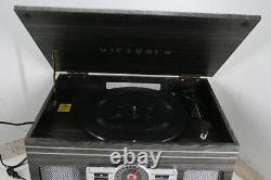 Victrola VTA-200B-GRY Nostalgic 6 In 1 Bluetooth Record Player w Vinyl Turntable