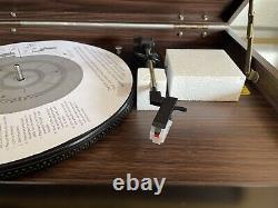 Victrola VTA-370B 7-in-1 Wood Bluetooth Retro 3-speed Record Player CD Cassette