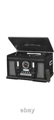 Victrola VTA-600-BLK Aviator Signature Bluetooth 8-in-1 Record Player Music