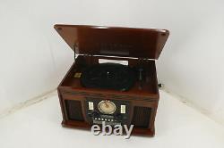 Victrola VTA-600B-ESP 8 in 1 Bluetooth Record Player w Built in Stereo Speakers