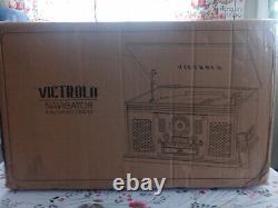 Victrola VTA-600B MH Record Player Multimedia Center w Built In Stereo Speakers