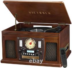 Victrola VTA-600B Navigator 8-In-1 Classic Bluetooth Record Player with USB Cable