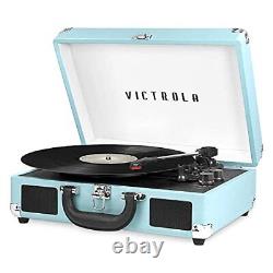 Victrola Vintage 3-Speed Bluetooth Portable Suitcase Record Player with