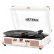 Victrola Vintage 3-speed Bluetooth Portable Suitcase Record Player With Built