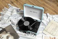 Victrola Vintage 3-Speed Bluetooth Portable Suitcase Record Player with Built-in