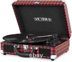 Victrola Vintage Bluetooth Portable Suitcase Record Player