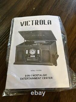Victrola Wood 8-In-1 Nostalgic Bluetooth Record Player with USB Encoding Turntable