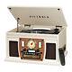 Victrola Wood 8-in-1 Nostalgic Bluetooth Record Player With Turntable White New