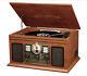 Victrola Wood 8-in-1 Nostalgic Bluetooth Record Player With Usb Encoding And 3-s
