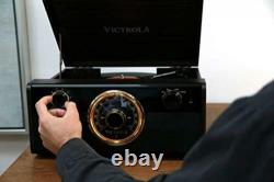 Victrola Wood Metropolitan Mid Century Modern Bluetooth Record Player with
