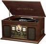 Victrola Wooden 6 In 1 Nostalgic Record Player Turntable Bluetooth Multicolors