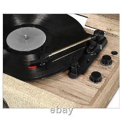 Victrola's 4-in-1 Highland Bluetooth Record Player with 3-Speed Turntable wit
