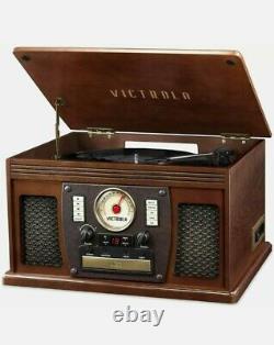 Victrola's 7-in-1 Sherwood Bluetooth Recordable Record Player with 3-Speed