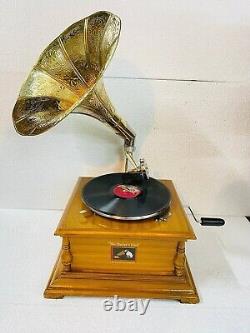 Vintage HMV Gramophone Play Phonograph Working Fully Functional win-up recorder