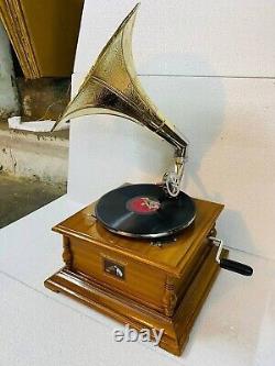 Vintage HMV Gramophone Play Phonograph Working Fully Functional win-up recorder