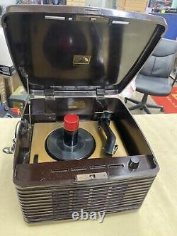 Vintage RCA Victor 45-EY-3 Victrola Record Player Rare Bakelite Works Great