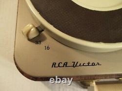 Vintage RCA Victor Victrola Portable Record Player 1-EMP-2KK