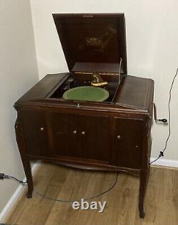 Vintage Victor Victrola Talking Machine VV-280 Record Player Phonograph Gold