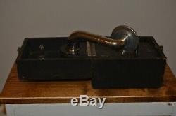 Vintage Victrola Portable Phonograph Player Pocket Gramophone Thorens